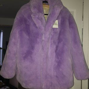 Brand new purple faux fur jacket - super cool